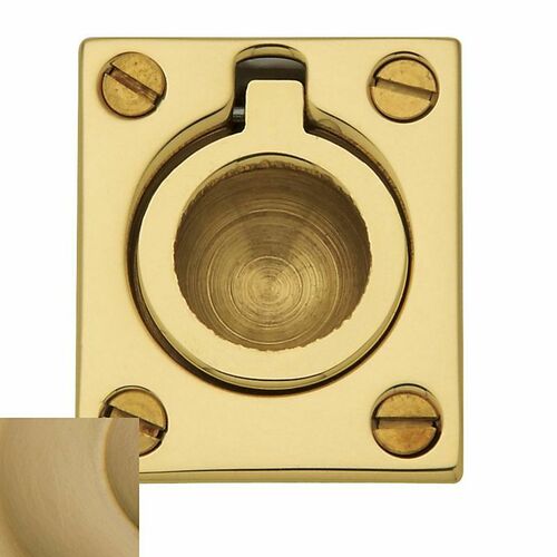 Baldwin 0392033 Vintage Brass Flush Pull