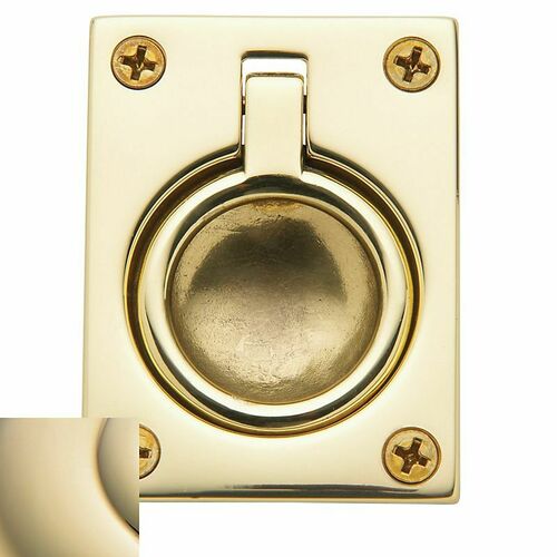 Baldwin 0394003 Flush Pull - Lifetime Brass Finish