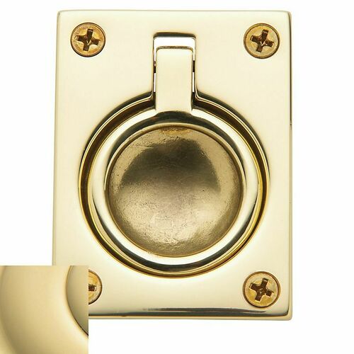 Baldwin 0394031 Unlacquered Brass Flush Pull