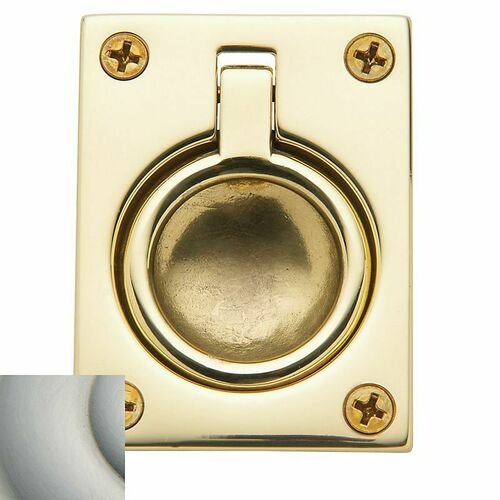 Baldwin 0394056 Satin Nickel Flush Pull - Lifetime Finish