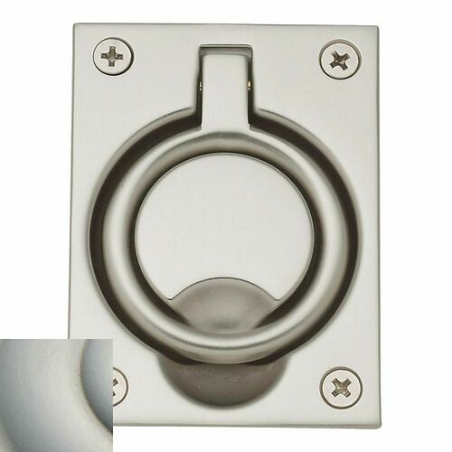 Baldwin 0395056 Satin Nickel Flush Pull - Lifetime Finish