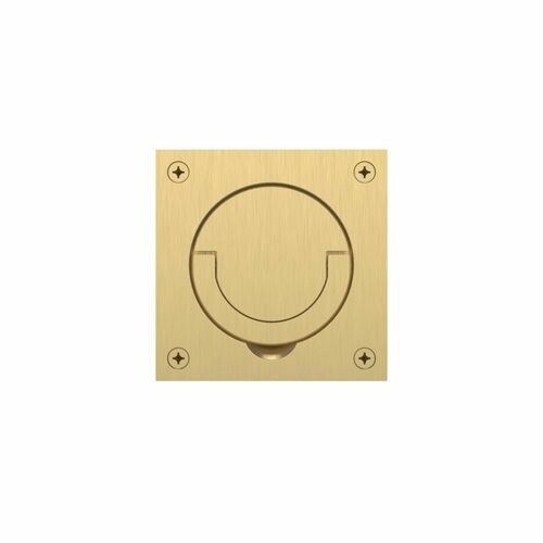 Baldwin 0397044 Satin Brass Pull - Lifetime Finish