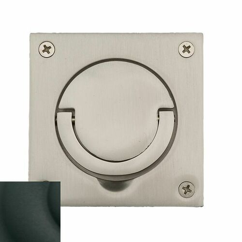 Baldwin 0397190SOL Satin Black Solid Spindle Pull