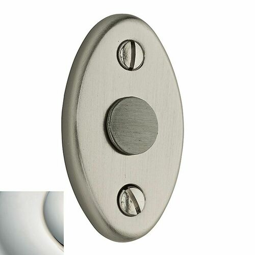 Baldwin 0404055 Oval Emergency Release Trim - Bright Nickel Finish