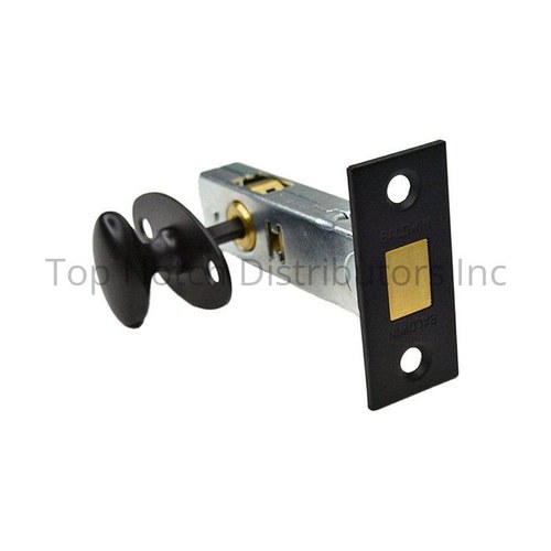 Baldwin 0419190 Satin Black Traditional Mortise Door Bolt, 2-3/8