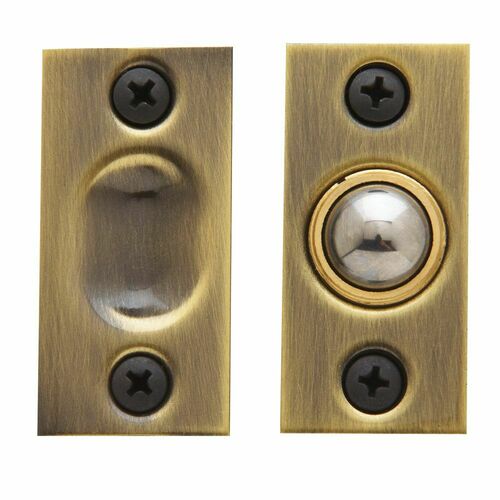 Baldwin 0425050 Adjustable Ball Catch - Antique Brass Finish