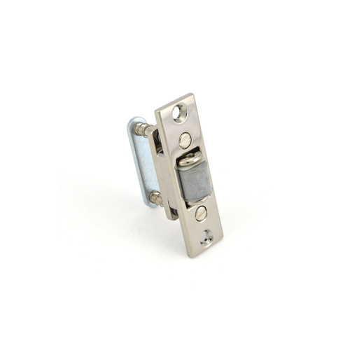 Baldwin 0430055 Bright Nickel Roller Latch with Full Lip Strike