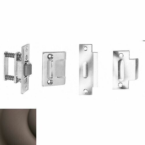 Baldwin 0430112 Venetian Bronze Roller Latch with Full Lip Strike