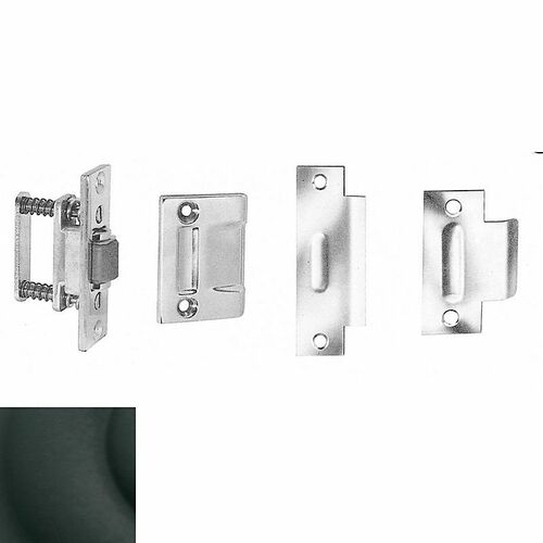 Baldwin 0432190 Satin Black Roller Latch with T Strike