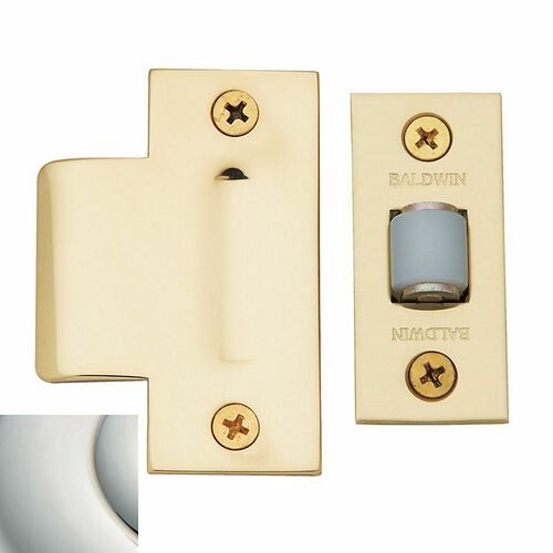 Baldwin 0440140 Adjustable Roller Catch - Bright Nickel Finish