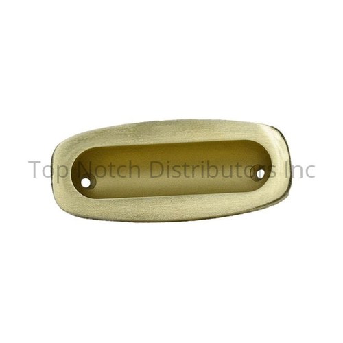 Baldwin 0458044 Flush Pull - Lifetime Satin Brass Finish