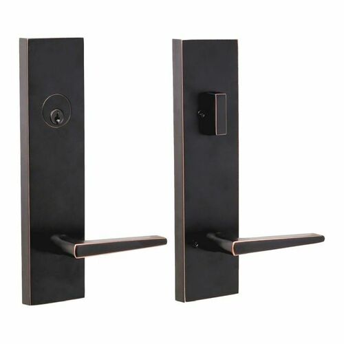 Weslock 066217171SL2D Philtower Lever Addy Escutcheon Single Cylinder Deadbolt - Oil Rubbed Bronze