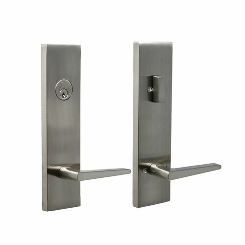 Weslock 066217N7NSL2D Philtower Lever Escutcheon Single Cylinder Deadbolt Passage Lock, Satin Nickel