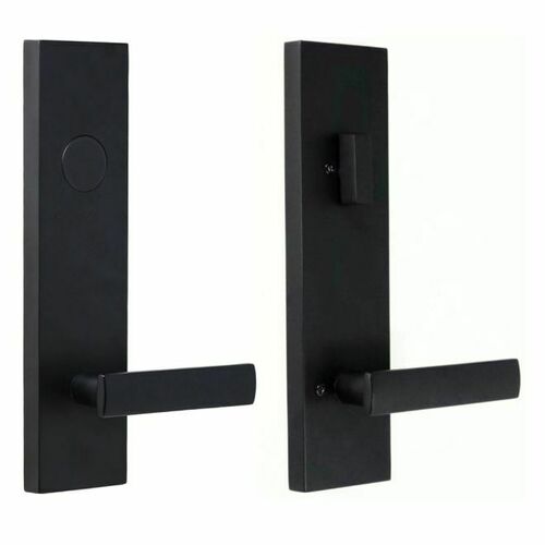Weslock 0662532320020 Utica Matte Black Dummy Handle Lever Escutcheon