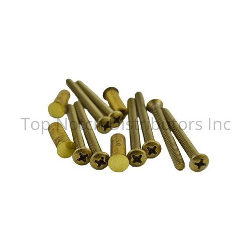 Ives 09355605 Bright Brass Steel Sex Bolts for Letter Box Plates