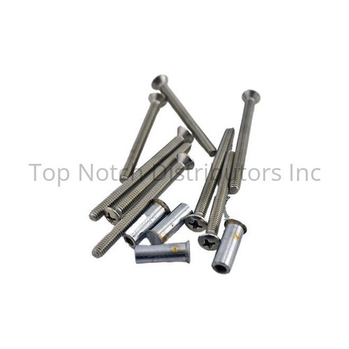 Ives 09355626 Satin Chrome Steel Sex Bolts for Letter Box Plates