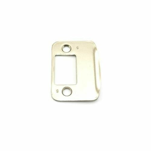 Schlage 10092619 Satin Nickel Round Corner Full Lip Deadbolt Strike
