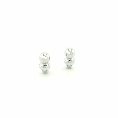 Baldwin 1080260I Bright Chrome Ball Tip Radius Corner Hinge (2/Set)