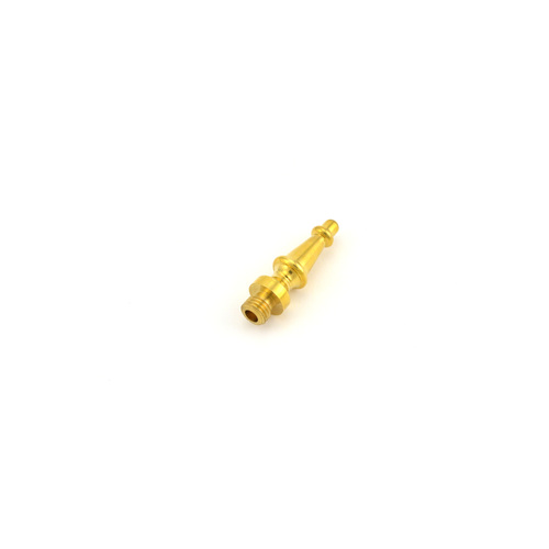 Baldwin 1083031I Steeple Tip Radius Corner Hinge (2/Set) Unlacquered Brass Finish