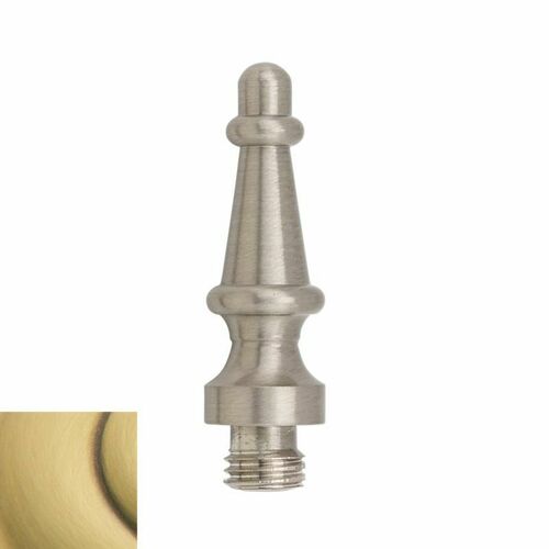 Baldwin 1083060I Satin Brass Radius Corner Hinge Steeple Tip (2/Set)