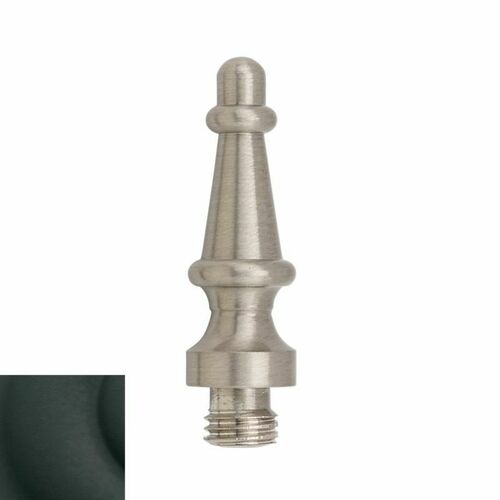Baldwin 1083190I Satin Black Steeple Tip Radius Corner Hinge (2/Set)