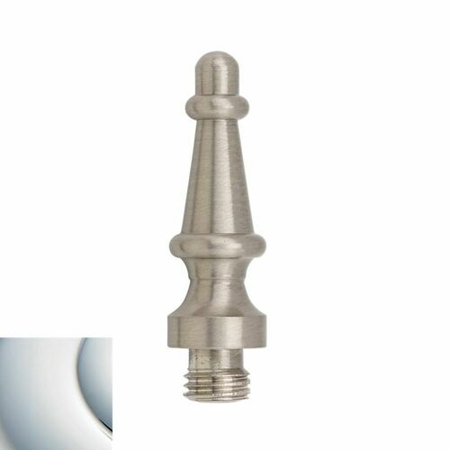 Baldwin 1083260I Steeple Tip Radius Corner Hinge Set - Bright Chrome Finish
