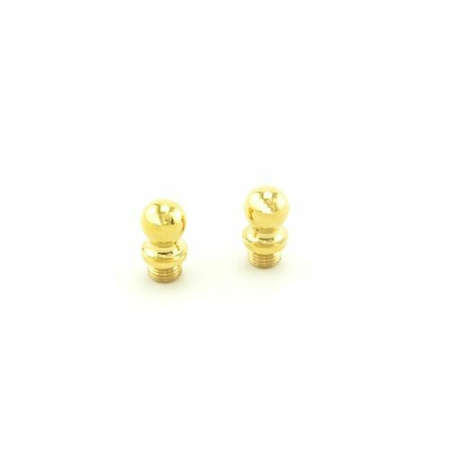 Baldwin 1090031I Ball Tip Square Corner Hinge (2/Set) Unlacquered Brass Finish