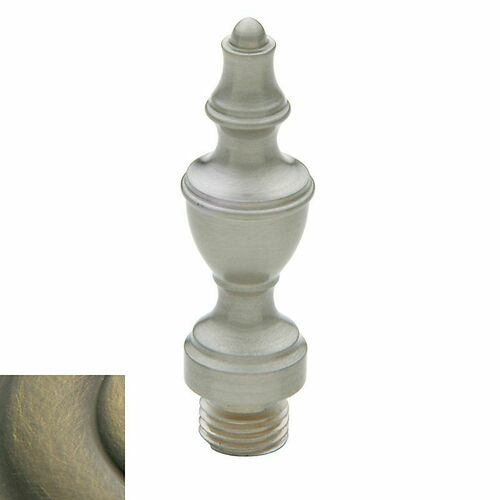 Baldwin 1091050I Antique Brass Square Corner Hinge Urn Tip (2/Set)