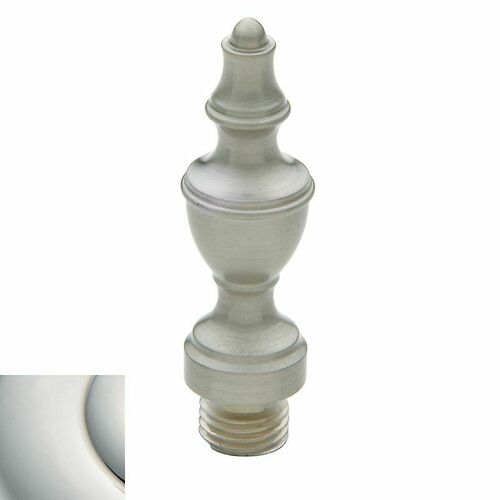 Baldwin 1091055I Square Corner Hinge Urn Tip Set - Lifetime Bright Nickel Finish