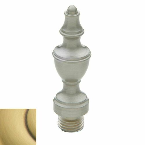 Baldwin 1091060I Square Corner Hinge Urn Tip Set (2) - Satin Brass Brown Finish