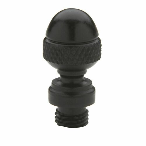 Baldwin 1092102I Acorn Tip Square Corner Hinge (2/Set) - Oil Rubbed Bronze Finish