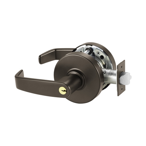 Sargent 10XG04 LL 10BE F86 Grade 1 Cylindrical Lever Lock, L Lever, LA Keyway, Dark Bronze Finish