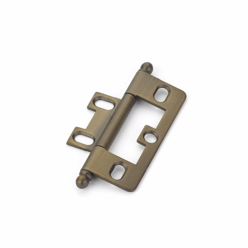 Schaub 1100B-ALB Schaub Antique Light Brass Non-Mortise Ball Tip Cabinet Hinge