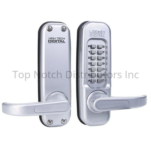 Lockey USA 1150SCMG Keyless Heavy-Duty Lever Lock, Single Combination, Satin Chrome Finish