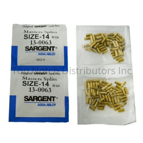 Sargent 130063SIZE14 Master Pin Size 14 Instructions