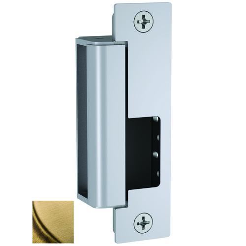 HES 1500C606 HES 12/24V DC Electric Strike, Satin Brass Finish