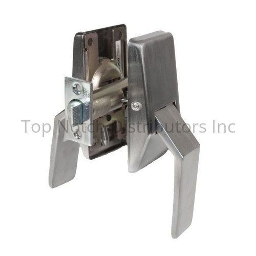 Trimco 1562ALH15053652710CU Left Hand Push Pull Latchset, Steralloy Finish, Both Levers Down