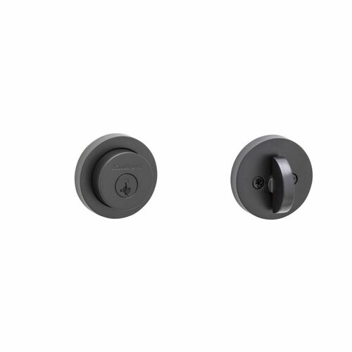 Kwikset 158RDT-514S.FD.DS.LK.23155 Milan 20 Min UL Rated Round Rose SmartKey Deadbolt, Matte Black Finish