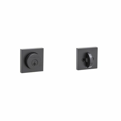 Kwikset 158SQT-514S.FD.DS.LK.23155 Halifax 20 Min UL Deadbolt SmartKey, Matte Black, Dual RCS, Key Coded