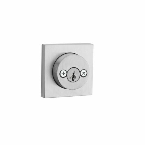 Kwikset 159SQT-26DS.STRKP Halifax Square Rose Double Cylinder Deadbolt SmartKey, Satin Chrome Finish