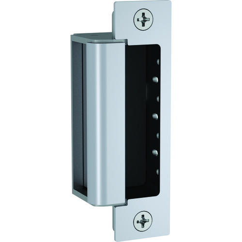HES 1600CS630LMS 12 / 24 Volt DC Electric Strike Complete Pac with Single Lock and Strike Monitors Satin Stainless Steel Finish