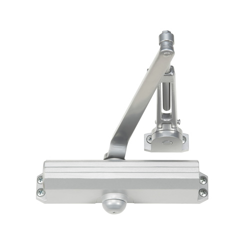 Norton 1601H689 Medium Duty Surface-Mounted Door Closer with Adjustable Hold Open, Aluminum Finish