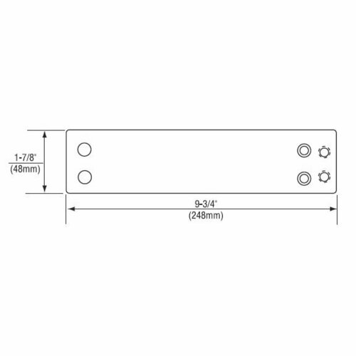 Norton 1699689 Door Controls Door Closer Mounting Plates