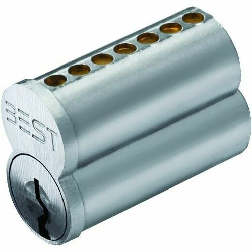 Best 1C7J1-626 7-Pin J Keyway Uncombinated Core - Satin Chrome Finish