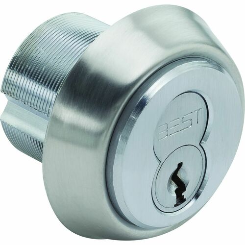 Best 1E74C258RP3626 7 Pin Standard Mortise Cylinder Best Deadbolt Cam with Ring Satin Chrome Finish