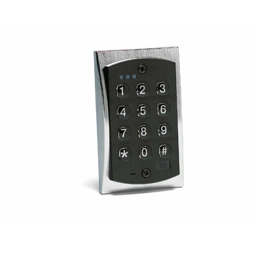IEI 2000E Single Gang Flush Mount Indoor / Outdoor Keypad with 500 Users Satin Stainless Steel Finish