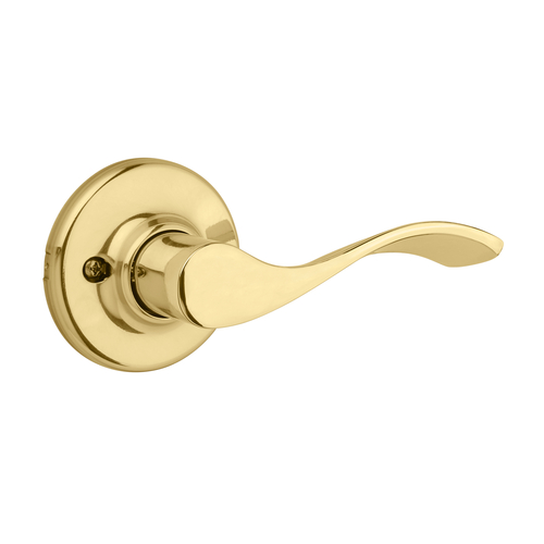 Kwikset 200BL-3 Balboa Lever Passage Lock, 6AL Latch, RCS Strike, Bright Brass Finish