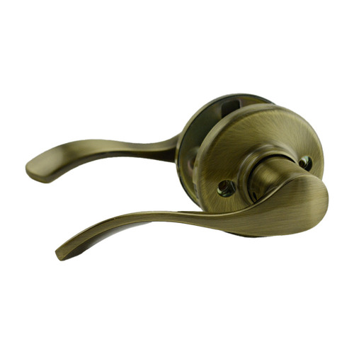Kwikset 200BL-5 Balboa Lever Passage Lock, 6AL Latch, RCS Strike, Antique Brass Finish