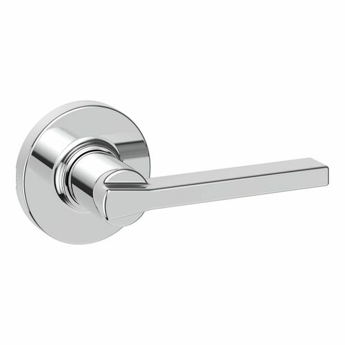 Kwikset 200CSLRDT-26 Casey Lever Passage Lock, Round Rose, 6AL Latch, RCS Strike, Bright Chrome