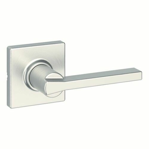 Kwikset 200CSLSQT-15 Casey Satin Nickel Passage Lever Lock with Square Rose and 6AL Latch